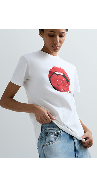 コットンジャージーPOP ART Tシャツ 詳細画像